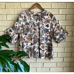 UMGEE FLOWER BLOUSE SZ LARGE WOMENS
